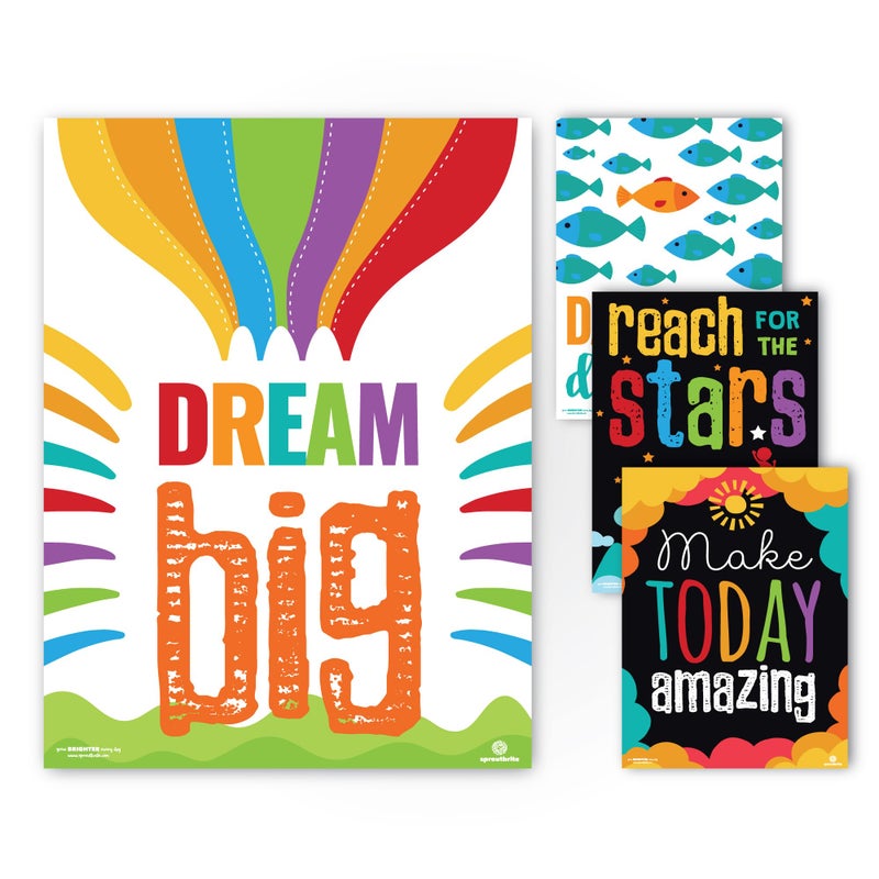 Sproutbrite Classroom Decorations - Posters for Teachers - Bulletin Board and Wall Decor for Pre School, Elementary and Middle School Themes - Image 3